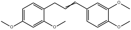 Benzene, 1-[3-(3,4-dimethoxyphenyl)-2-propen-1-yl]-2,4-dimethoxy- 化学構造式