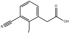 Benzeneacetic acid, 3-cyano-2-fluoro- Struktur