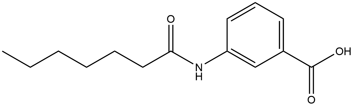 3-[(1-Oxoheptyl)amino]benzoic acid|