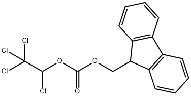 Carbonic acid, 9H-fluoren-9-ylmethyl 1,2,2,2-tetrachloroethyl ester Structure