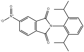 1H-Isoindole-1,3(2H)-dione, 2-[2,6-bis(1-methylethyl)phenyl]-5-nitro- Structure