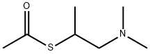 Ethanethioic acid, S-[2-(dimethylamino)-1-methylethyl] ester Structure