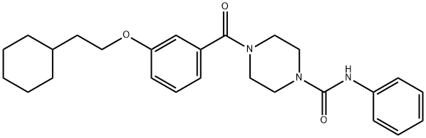 1008768-41-9 4-[3-(2-Cyclohexylethoxy)benzoyl]-N-phenyl-1-piperazinecarboxamide