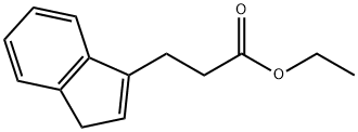 1H-Indene-3-propanoic acid, ethyl ester Struktur