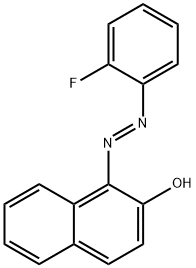 2-Naphthalenol, 1-[(2-fluorophenyl)azo]-, (E)- (9CI) 化学構造式