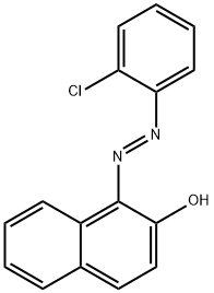 2-Naphthalenol, 1-[(1E)-2-(2-chlorophenyl)diazenyl]- Structure