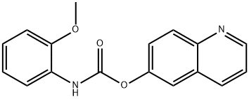 Quinolin-6-yl (2-methoxyphenyl)carbamate Struktur