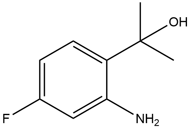 2-(2-氨基-4-氟苯基)丙醇,1009368-27-7,结构式