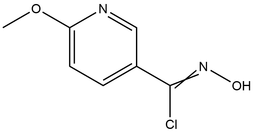 N-Hydroxy-6-methoxypyridine-3-carbimidoyl Chloride Structure