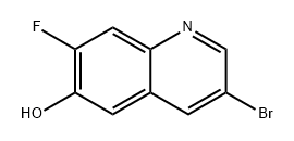 3-溴-7-氟喹啉-6-醇, 1009812-52-5, 结构式