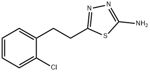 2-氨基-5-(2-氯苯乙基)-1,3,4-噻二唑,100988-30-5,结构式