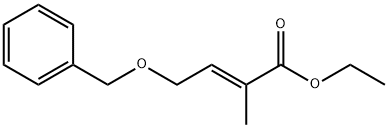 2-Butenoic acid, 2-methyl-4-(phenylmethoxy)-, ethyl ester, (2E)- Structure