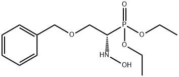 Phosphonic acid, [1-(hydroxyamino)-2-(phenylmethoxy)ethyl]-, diethyl ester, (S)- (9CI) 化学構造式