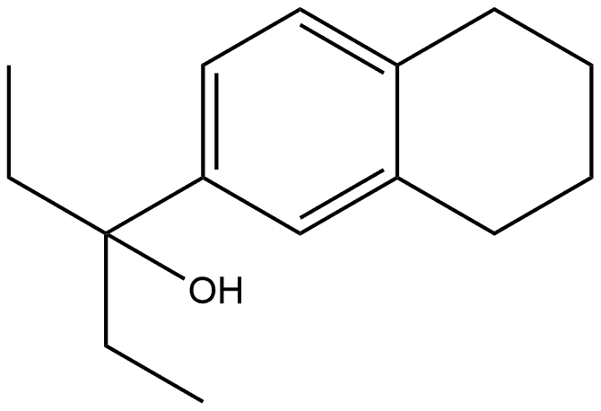 2-Naphthalenemethanol, α,α-diethyl-5,6,7,8-tetrahydro- Structure