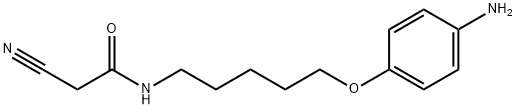 Acetamide, N-[5-(4-aminophenoxy)pentyl]-2-cyano- Structure