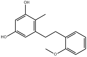 1,3-Benzenediol, 5-[2-(2-methoxyphenyl)ethyl]-4-methyl-,1011289-21-6,结构式