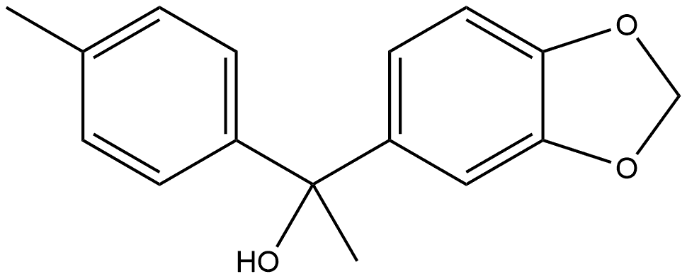 α-Methyl-α-(4-methylphenyl)-1,3-benzodioxole-5-methanol Structure