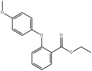 Benzoic acid, 2-(4-methoxyphenoxy)-, ethyl ester 化学構造式