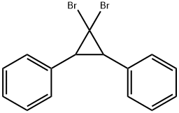 Benzene, 1,1'-(3,3-dibromo-1,2-cyclopropanediyl)bis- Structure