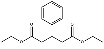 Pentanedioic acid, 3-methyl-3-phenyl-, 1,5-diethyl ester Structure