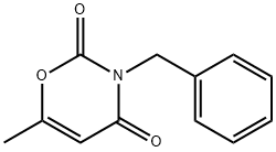 2H-1,3-Oxazine-2,4(3H)-dione, 6-methyl-3-(phenylmethyl)-,10128-99-1,结构式