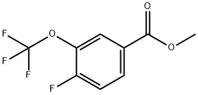 4-氟-3-(三氟甲氧基)苯甲酸甲酯,1012869-32-7,结构式