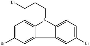 3,6-dibromo-9-(3-bromopropyl)-9H-carbazole Structure