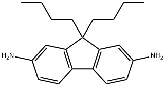 9,9-二丁基-9H-芴-2,7-二胺 结构式