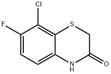 2H-1,4-Benzothiazin-3(4H)-one, 8-chloro-7-fluoro- Structure