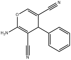 4H-Pyran-3,5-dicarbonitrile, 2-amino-4-phenyl-,101342-39-6,结构式