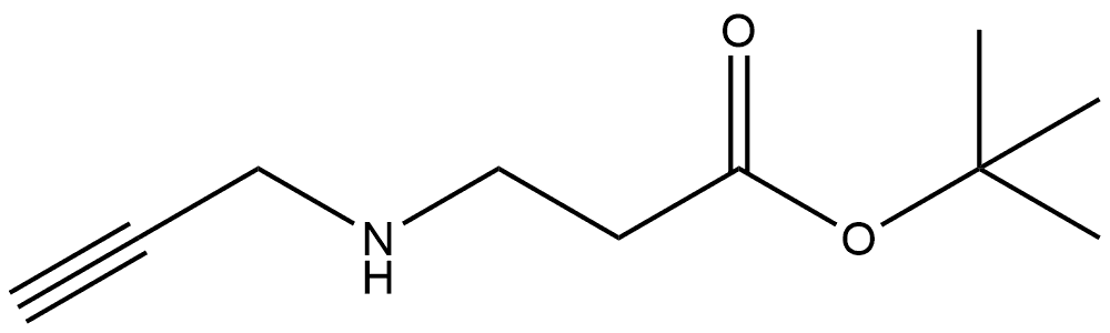 N-2-Propyn-1-yl-β-alanine 1,1-dimethylethyl ester Structure