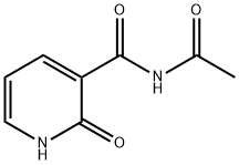 3-Pyridinecarboxamide, N-acetyl-1,2-dihydro-2-oxo- Struktur