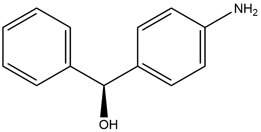 Benzenemethanol, 4-amino-α-phenyl-, (αS)- 化学構造式