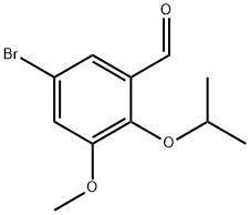 Benzaldehyde, 5-bromo-3-methoxy-2-(1-methylethoxy)- Structure