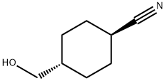 Cyclohexanecarbonitrile, 4-(hydroxymethyl)-, trans- Struktur