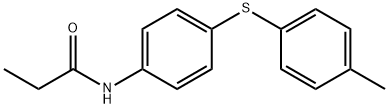 Propanamide, N-[4-[(4-methylphenyl)thio]phenyl]- Structure