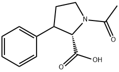 1-Acetyl-3-phenylpyrrolidine-2-carboxylic acid Structure