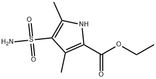 ethyl
3,5-dimethyl-4-sulfamoyl-1H-pyrrole-2-carboxylate Structure