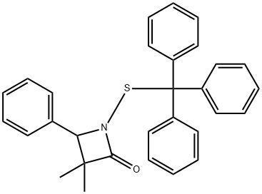 2-Azetidinone, 3,3-dimethyl-4-phenyl-1-[(triphenylmethyl)thio]-