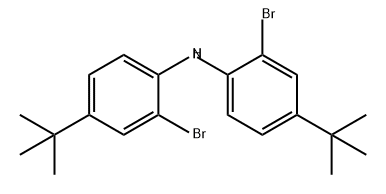 Benzenamine, 2-bromo-N-[2-bromo-4-(1,1-dimethylethyl)phenyl]-4-(1,1-dimethylethyl)- Structure