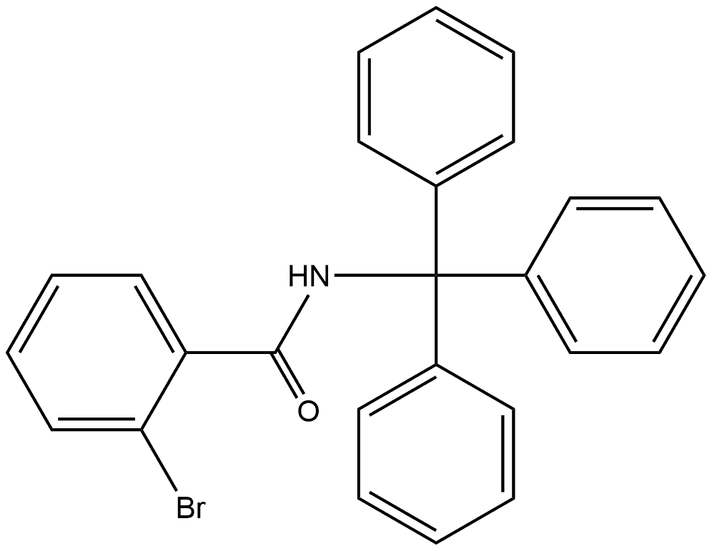 2-Bromo-N-(triphenylmethyl)benzamide Structure