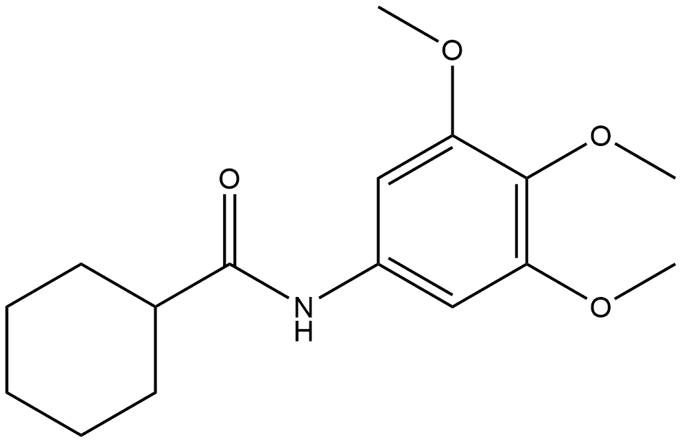N-(3,4,5-Trimethoxyphenyl)cyclohexanecarboxamide Structure