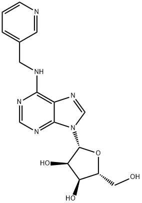 (2R,3S,4R,5R)-2-(Hydroxymethyl)-5-(6-((pyridin-3-ylmethyl)amino)-9H-purin-9-yl)tetrahydrofuran-3,4-diol Structure