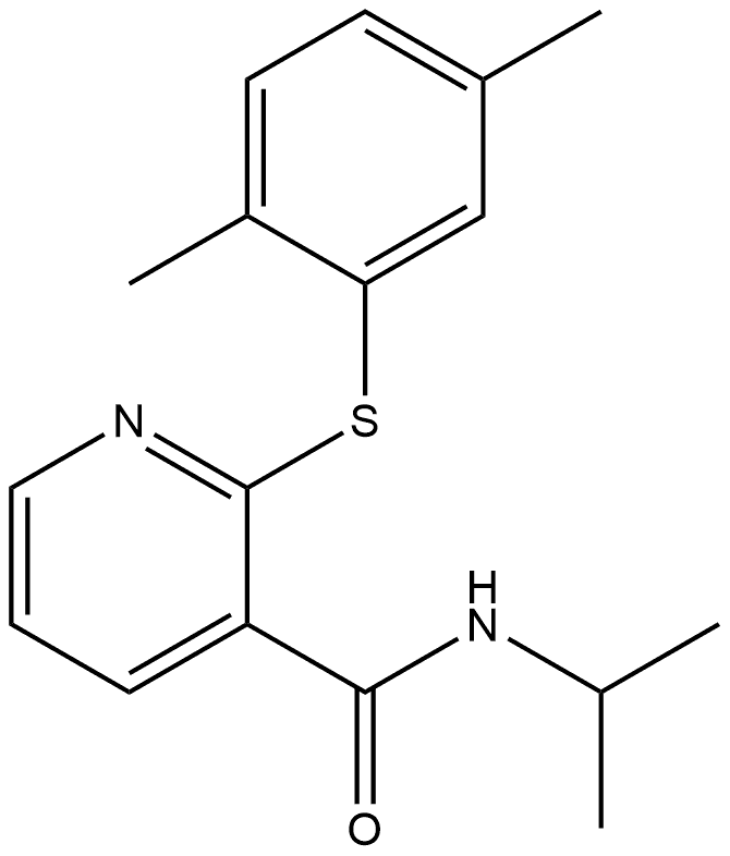 2-[(2,5-Dimethylphenyl)thio]-N-(1-methylethyl)-3-pyridinecarboxamide|