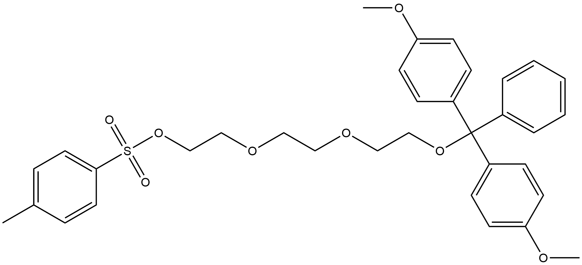 DMT-PEG3-OTOS 化学構造式