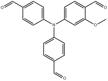 Benzaldehyde, 4-[bis(4-formylphenyl)amino]-2-methoxy- Structure