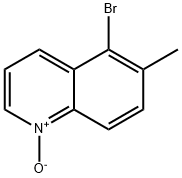 Quinoline, 5-bromo-6-methyl-, 1-oxide Struktur