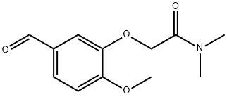 2-(5-formyl-2-methoxyphenoxy)-N,N-dimethylacetamide Structure