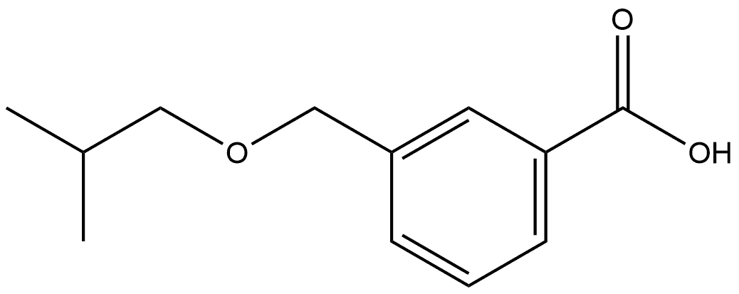 3-(异丁氧甲基)苯甲酸, 1016701-34-0, 结构式