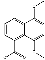 1-Naphthalenecarboxylic acid, 5,8-dimethoxy- 化学構造式
